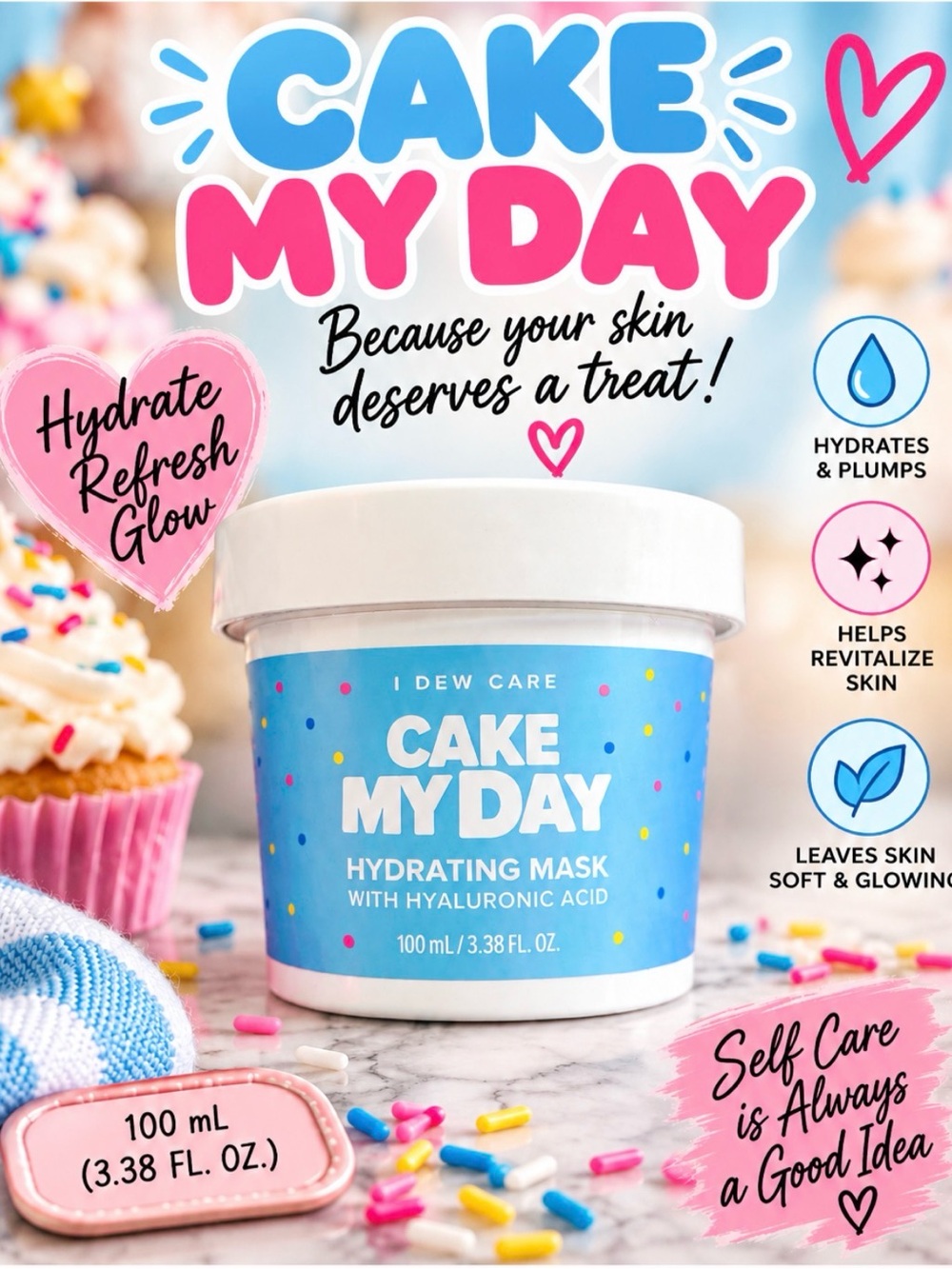 I Dew Care Cake My Day Hydrating Mask